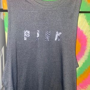 Pink activewear tank top